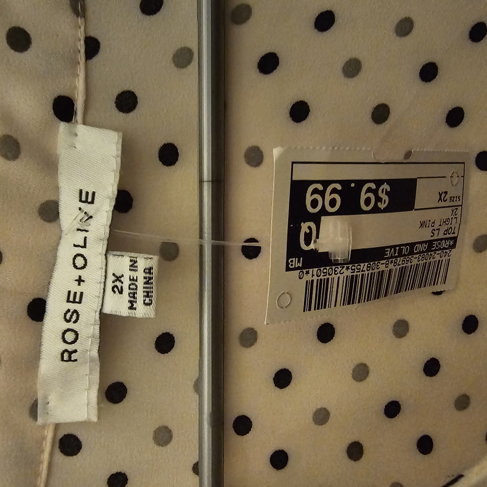 Rose + Olive Polka Dot Blouse